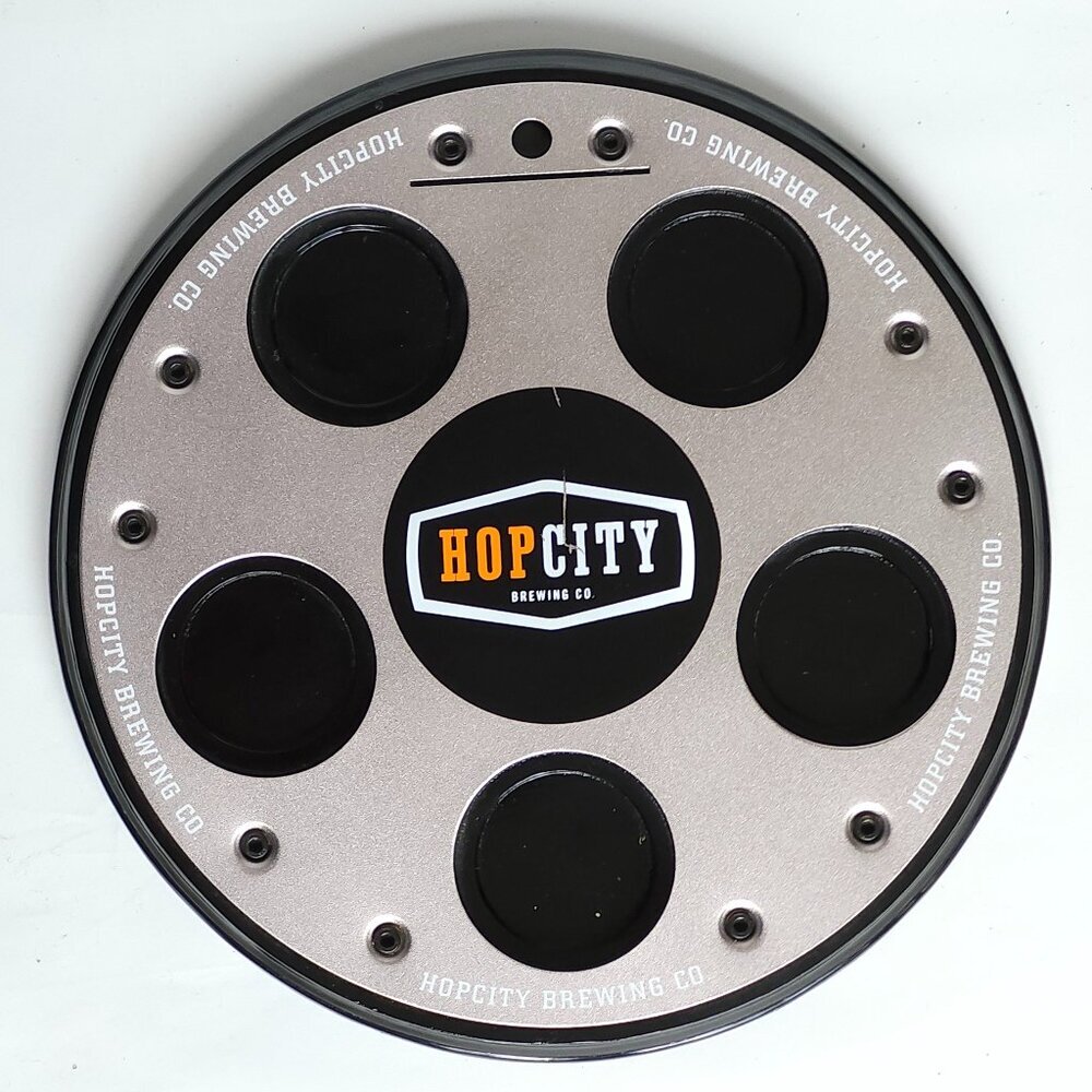 RARE Hop City Brewing Co. Beer Flight Serving Paddle Tray LARGE HOPCITY Beer